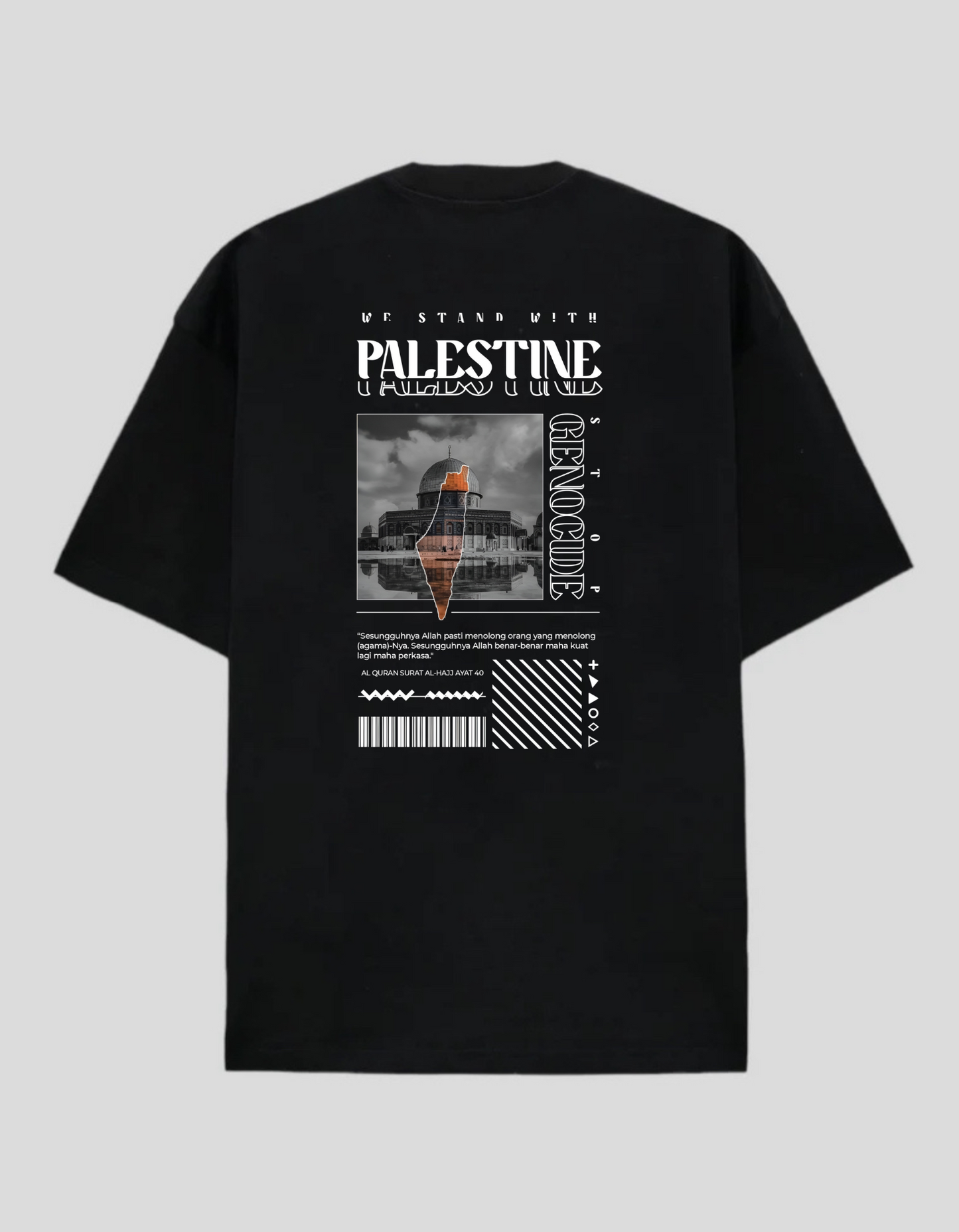 WE STAND WITH PALESTINE - Oversized T-Shirt